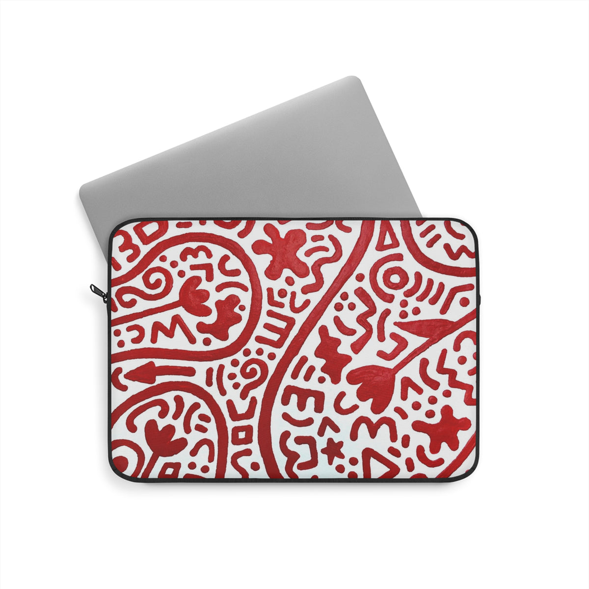 Pop+Art Laptop Sleeve — Bold Boho Mandala Art Print Laptop Sleeve