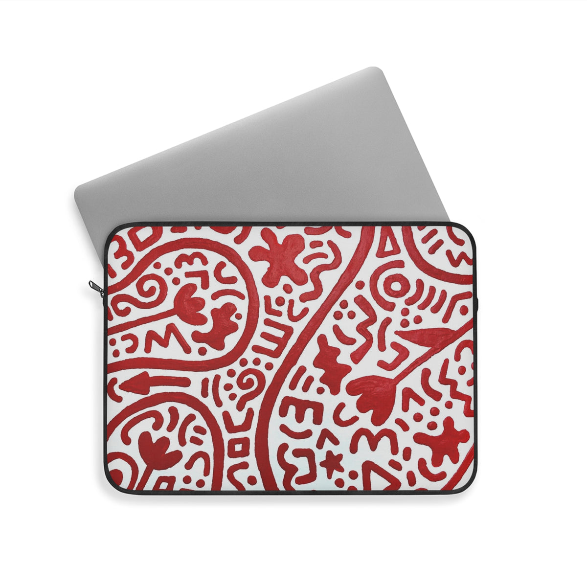 Pop+Art Laptop Sleeve — Bold Boho Mandala Art Print Laptop Sleeve
