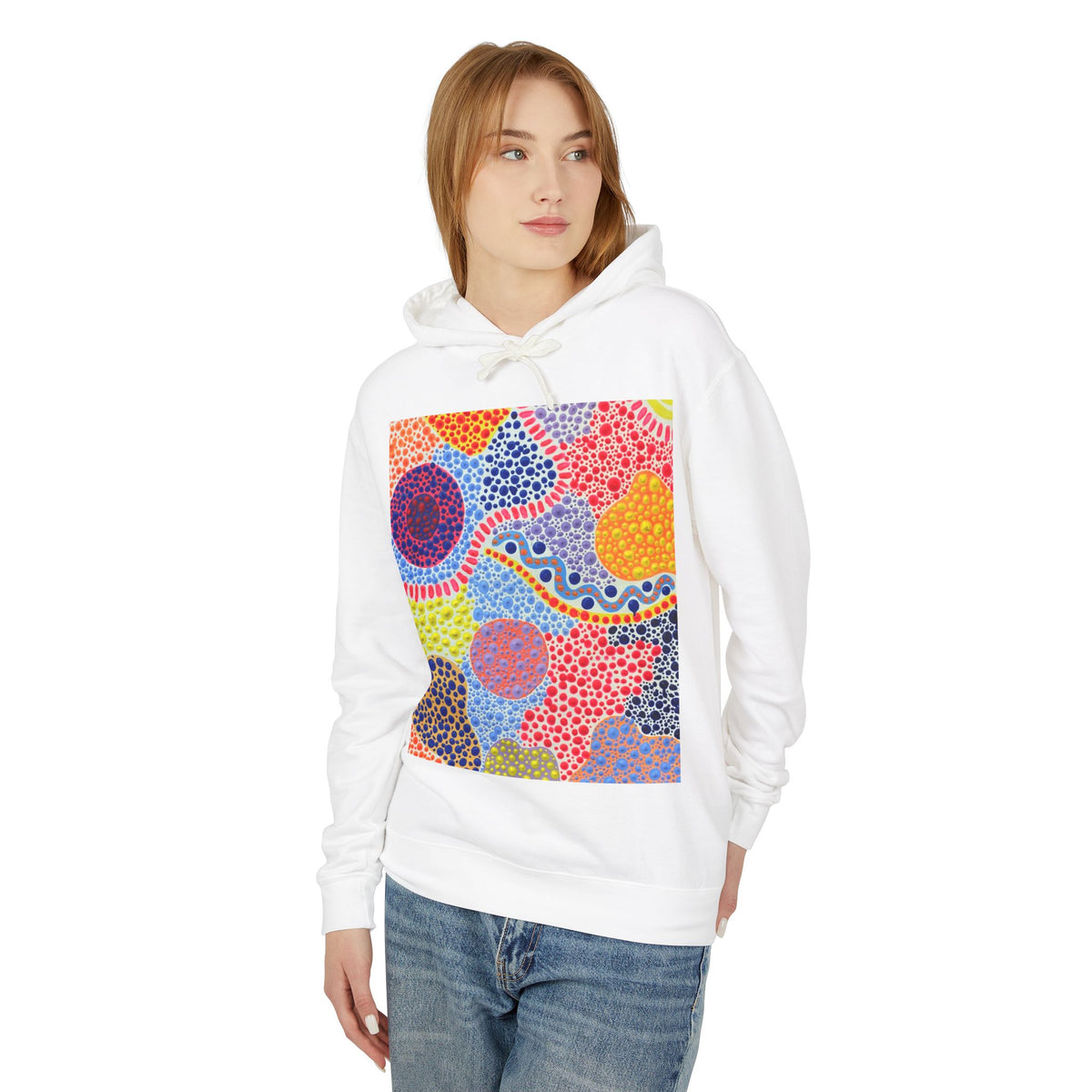Fiesta+Dots Travel Hoodie — Colorful Boho Travel Hoodie