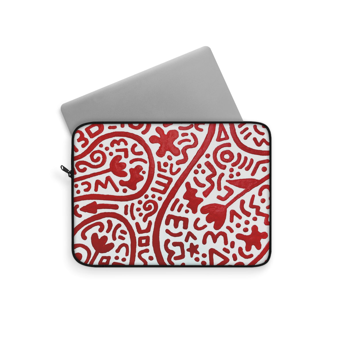 Pop+Art Laptop Sleeve — Bold Boho Mandala Art Print Laptop Sleeve